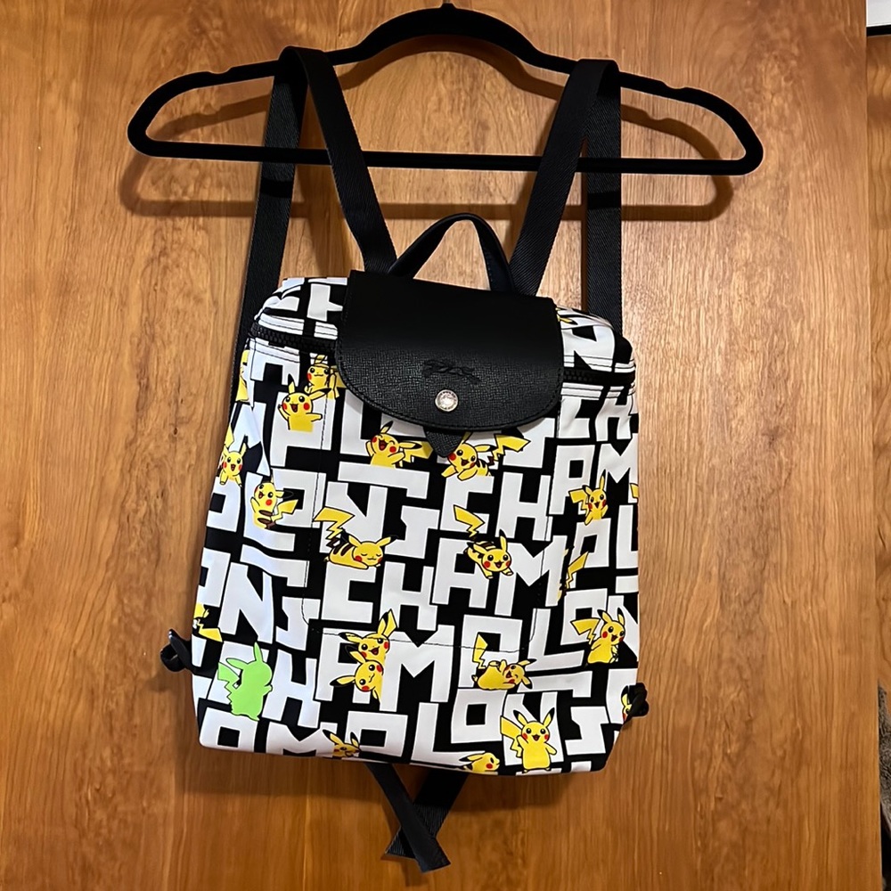 Longchamp x Pokémon Le Preage Pikachu Limited Collaboration Backback